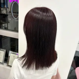 ミディアム カラー Ayu🍯/名駅/ブ リーチカラー/ヘアメのヘアスタイル