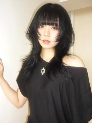 ロング カラー 🌟暖色系ハイトーン 🌟AIのヘアスタイル