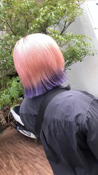 ミディアム カラー デザインカラー🎨 下北沢 / 磯部のヘアスタイル