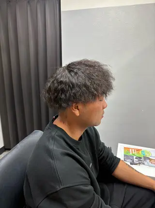 ショート パーマ メンズ Bright men's hair所属・フェード限定募集 BRIGHT木村のヘアスタイル