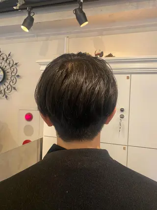 メンズ ボブ/透明感カラー 岸本涼奈のヘアスタイル