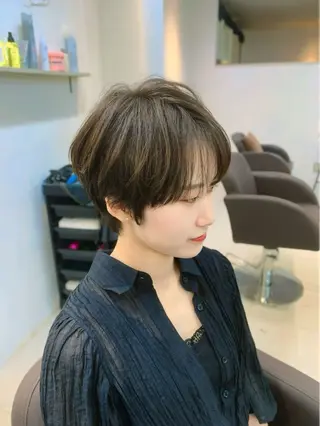 ショート カラー 前田 健太のヘアスタイル