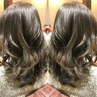 ミディアム カラー シールエクステ⭐️ オオミタクヤのヘアスタイル