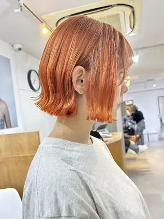 ショート 🌈扱いやすいボブ× ブリーチ🌈TAMEのヘアスタイル