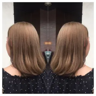 ミディアム カラー 髪質改善/痛ませ ないカラー/西村航大のヘアスタイル