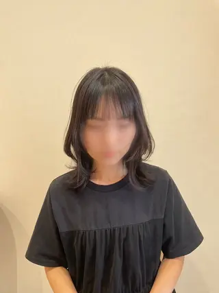 ミディアム Eleanor Ayaのヘアスタイル