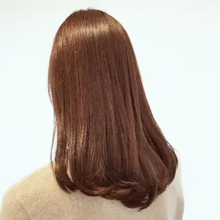 セミロング カラー 美髪⭐︎髪質改善 井上　康司のヘアスタイル