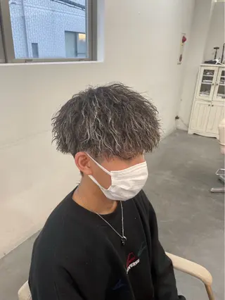 カラー パーマ メンズ Men's BIRTH by happiness 梅田中崎町店所属・RISA/大阪 /メンズ専門美容師のヘアスタイル
