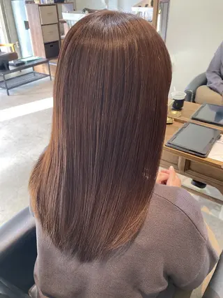 セミロング aletta  大森町所属・韮澤 里奈のヘアスタイル