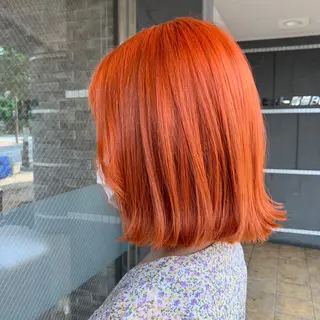 ミディアム カラー HairDesign Azurのヘアスタイル