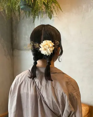 ミディアム ヘアアレンジ 木村 咲良のヘアスタイル