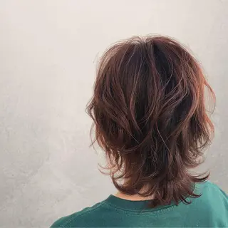 ミディアム カラー RUBEUS【ルベウス】所属・✨艶々カラー🎨 杉本賢人のヘアスタイル