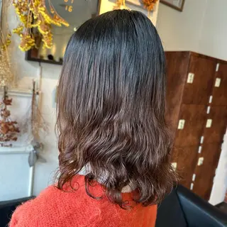 ミディアム パーマ インナーカラー指名 No.1菊池柊真のヘアスタイル