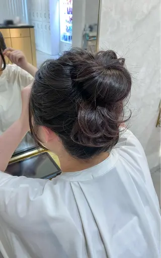 ロング ヘアアレンジ 河野 葉月のヘアスタイル