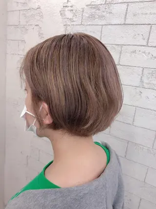 ショート カラー ️🩵透明感カラー Yūka🩵のヘアスタイル