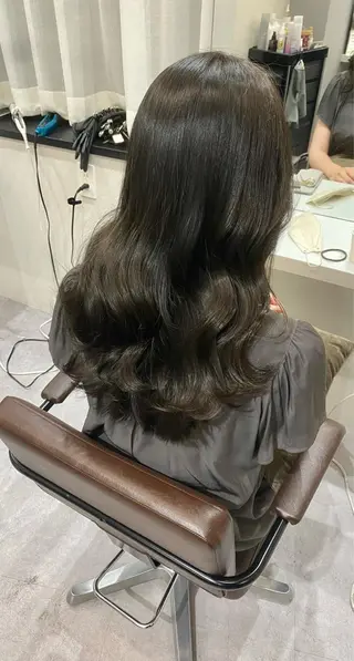 ロング 韓国風cut/ 縮毛矯正/正岡幹康のヘアスタイル