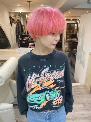 ショート カラーが上手い 辻悠月のヘアスタイル