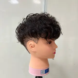 ショート パーマ メンズ 店舗指名No.1 吉岡　弘のヘアスタイル