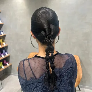 ヘアアレンジ 透明感カラー🫧 ✴︎meiのヘアスタイル