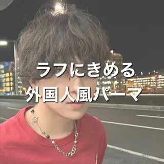 ショート パーマ メンズ 【メンズサロン】 BLUCK 横浜のヘアスタイル