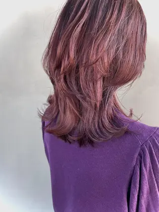 ミディアム カラー パーマ 💖美髪改善💖 辻未侑のヘアスタイル