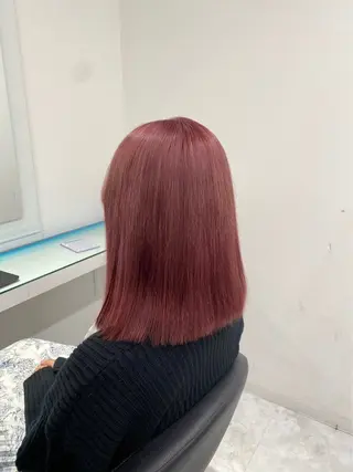 ロング カラー ヘアアレンジ 赤み消しブラウン プロ🐿けんご🐿のヘアスタイル