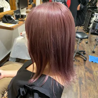 ミディアム カラー ミモリ ユウタのヘアスタイル