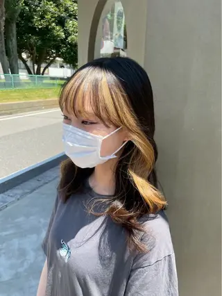 ロング カラー 越後 匡貴のヘアスタイル