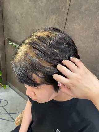 カラー メンズ Mizuki/府中/ 艶感ハイトーン🌟のヘアスタイル