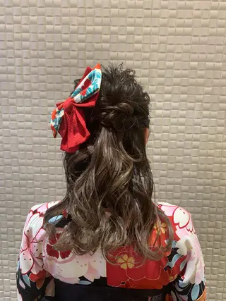 セミロング ヘアアレンジ シャドールーツ美容師 篠原康太のヘアスタイル