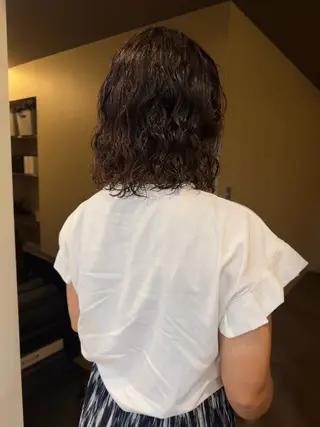 ミディアム shiomi H TARUMI森 彩華のヘアスタイル