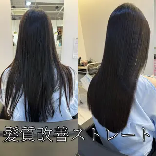 ロング 髪質改善&縮毛矯正 池本 有宏のヘアスタイル