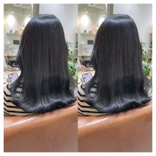 ミディアム カラー 村山 茉衣のヘアスタイル
