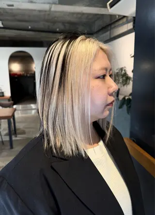 ミディアム 寺本 奈央のヘアスタイル