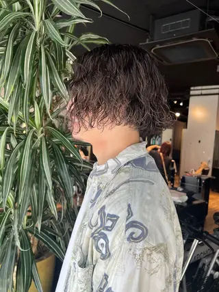 ショート カラー パーマ メンズ sava所属・🌈ケアブリーチ🌈 おぐまなつきのヘアスタイル