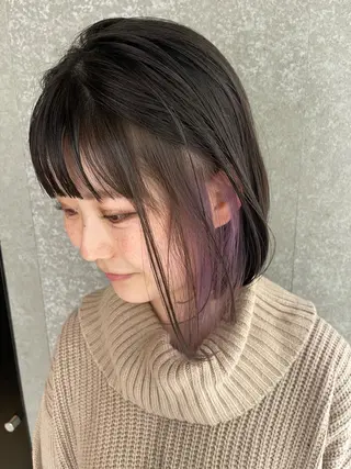 ミディアム fil横浜店長パーマ ブリーチ特化TOMOのヘアスタイル