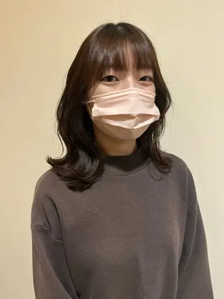 セミロング 💫レイヤーカット✨ 透明感カラー工藤雄大のヘアスタイル