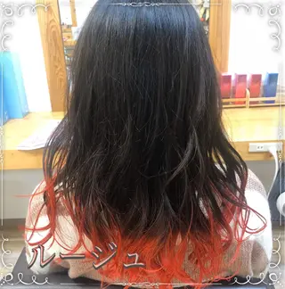 ロング カラー ヘアアレンジ 🥀寒色女神 山口玲奈🥀のヘアスタイル