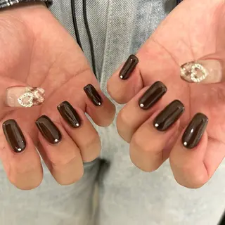 ネイル unwind ┊︎冬っぽネイル🧸のネイルデザイン