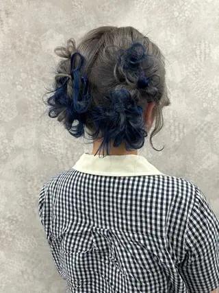 ミディアム カラー ピンク🎀ブロンド 💎ハイトーン/大和のヘアスタイル