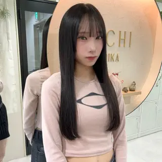 ロング カラー MOE🐈‍⬛🎀 エクステ/ワンホンのヘアスタイル