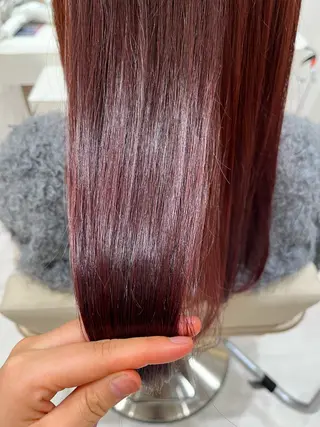セミロング カラー 桑原 りゆのヘアスタイル