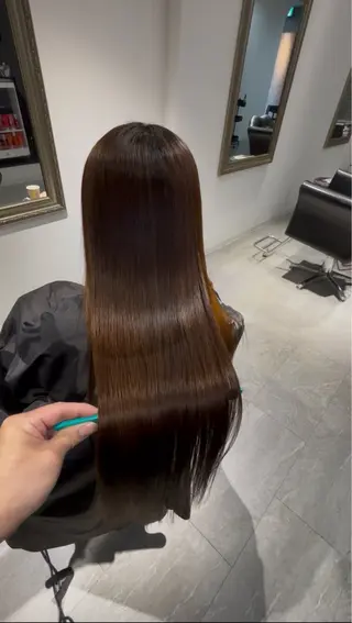 ロング 縮毛矯正特化 /冨永隆誠のヘアスタイル