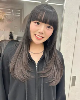 ロング カラー 韓国ヘア×髪質改善 サロンmareのヘアスタイル