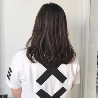 ミディアム カラー ヘアアレンジ アンドウ ユウ/ レイヤーカット/韓国のヘアスタイル