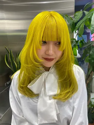 ロング カラー Shiori・:* 💫のネイルデザイン