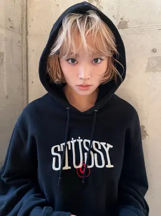 ミディアム カラー ヘアアレンジ sano rikitoのヘアスタイル