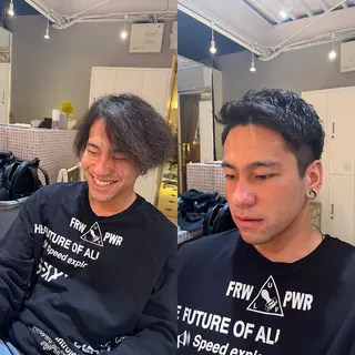 ショート メンズ ekolu所属・髪質改善・縮毛矯正 特化・ユウシンのヘアスタイル