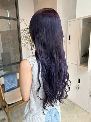 ロング カラー ピンク/ベージュ /似合わせ/田島百華のヘアスタイル