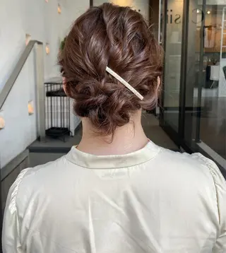 セミロング カラー ヘアアレンジ ナカジ🌸ロブ/ボブ /前髪🌸のヘアスタイル